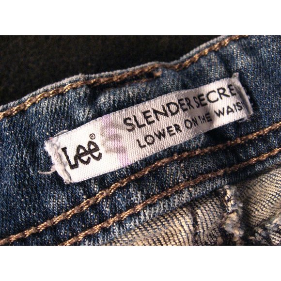 Lee Slender Secret Lower On The Waist Womens Sz 6M Blue Denim Bootcut - Picture 7 of 9